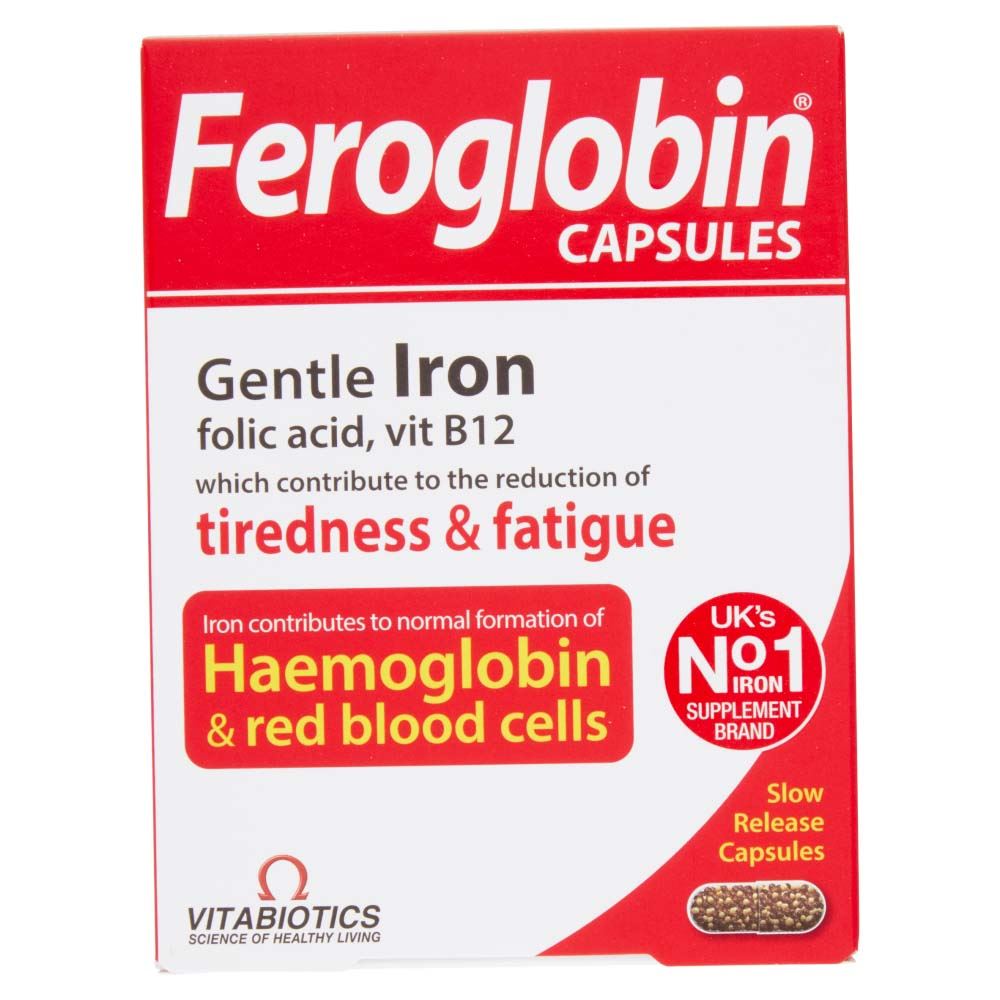 Vitabiotics Feroglobin Slow Release - 30 Capsules