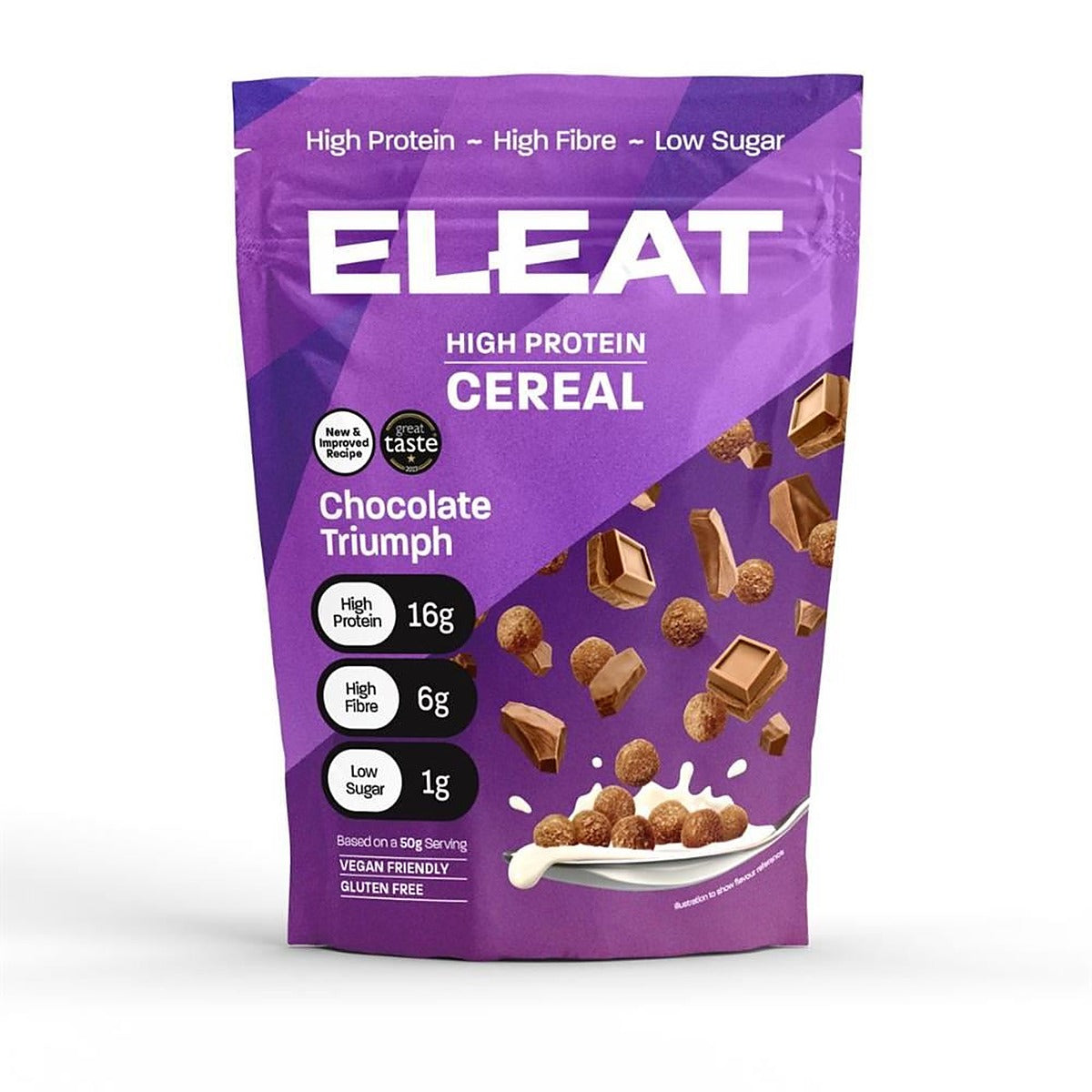 ELEAT Chocolate Triumph High Protein Cereal - 250g Pouch