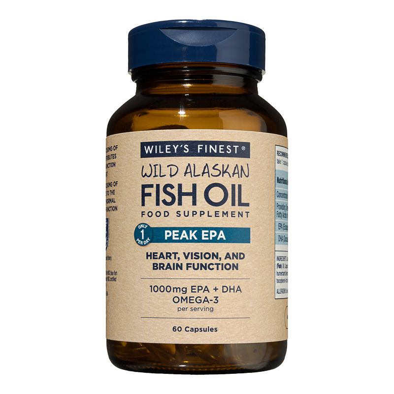 Wiley's Finest Peak EPA 1000mg Omega 3 Fish Oil 60 Capsules