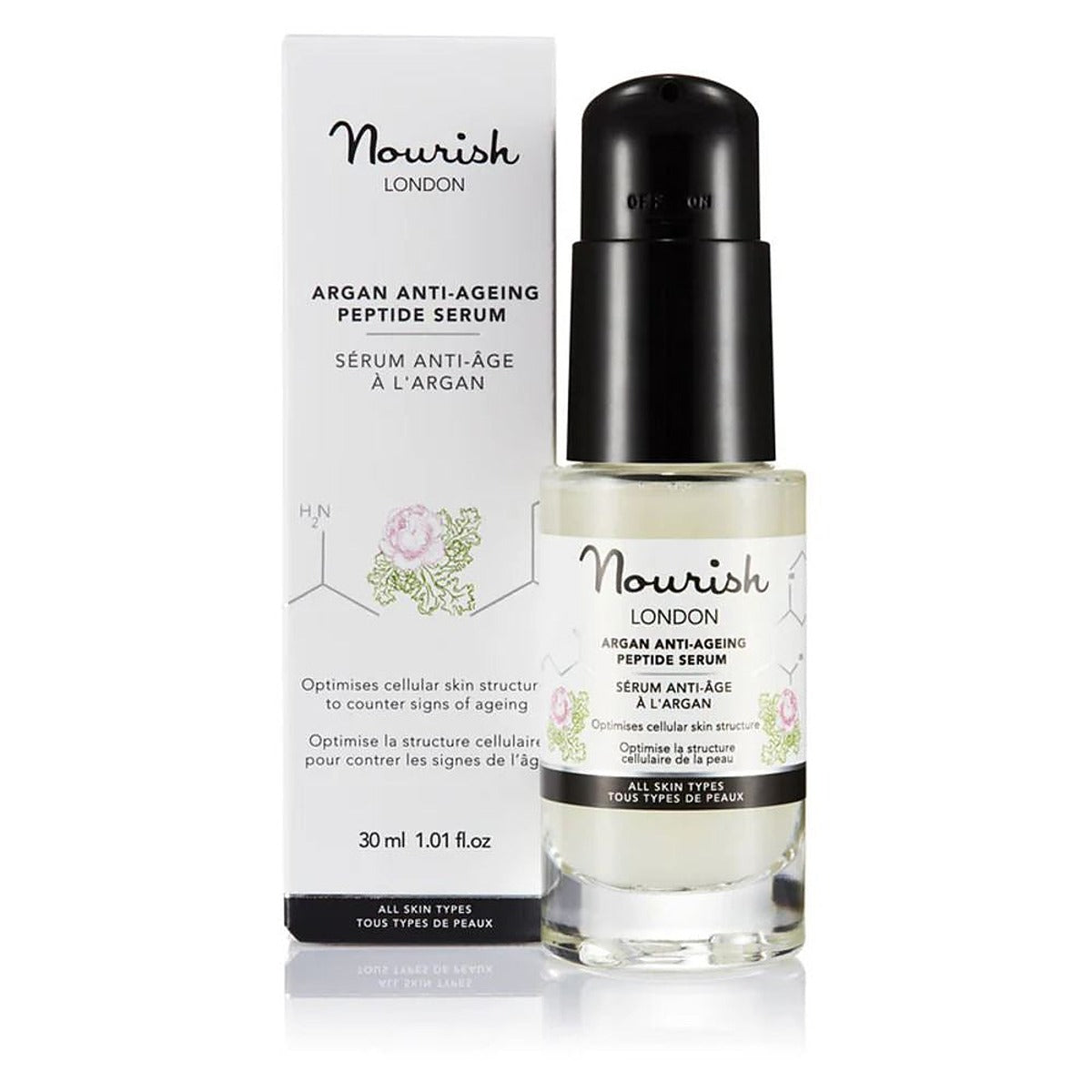 Nourish London Argan Anti-Ageing Peptide Serum 30ml