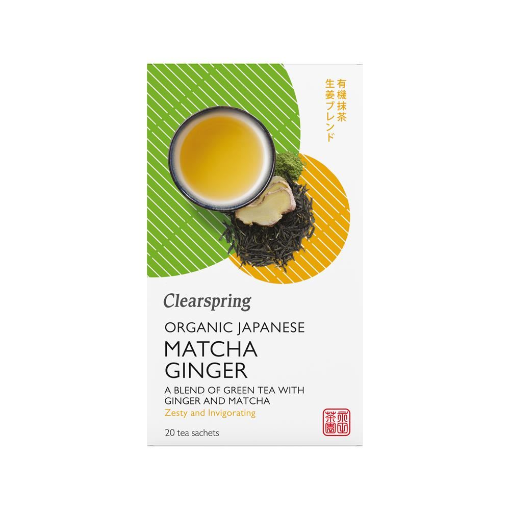 Clearspring Organic Japanese Matcha Ginger 20 bags