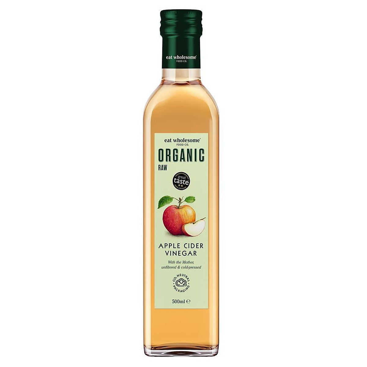 Eat Wholesome Organic Raw Apple Cider Vinegar with The Mother 500ml