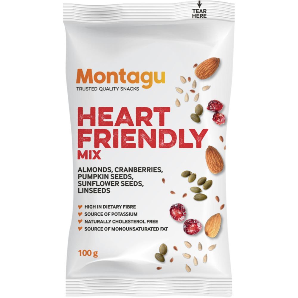 Montagu Lifestyle Heart Friendly Snack Mix - Nourish Your Heart 80g - 10 Pack