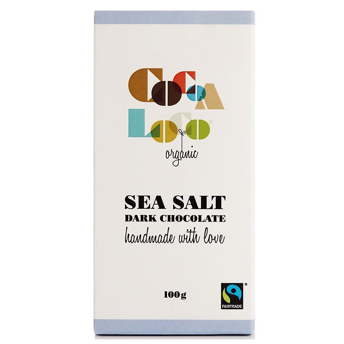 Cocoa Loco Organic & Fairtrade 73% Dark Chocolate & Sea Salt Bar 100g