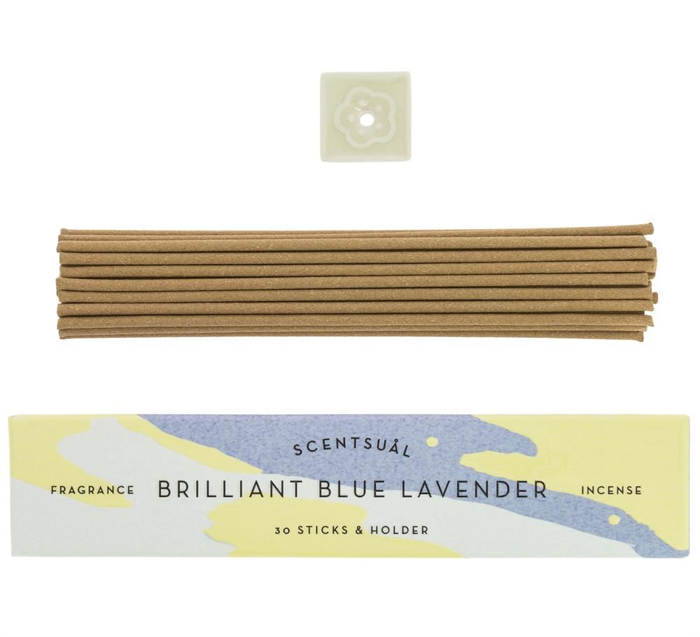 Nippon Kodo Scentsual Incense - Brilliant Blue Lavender 30 Sticks - 12 Pack