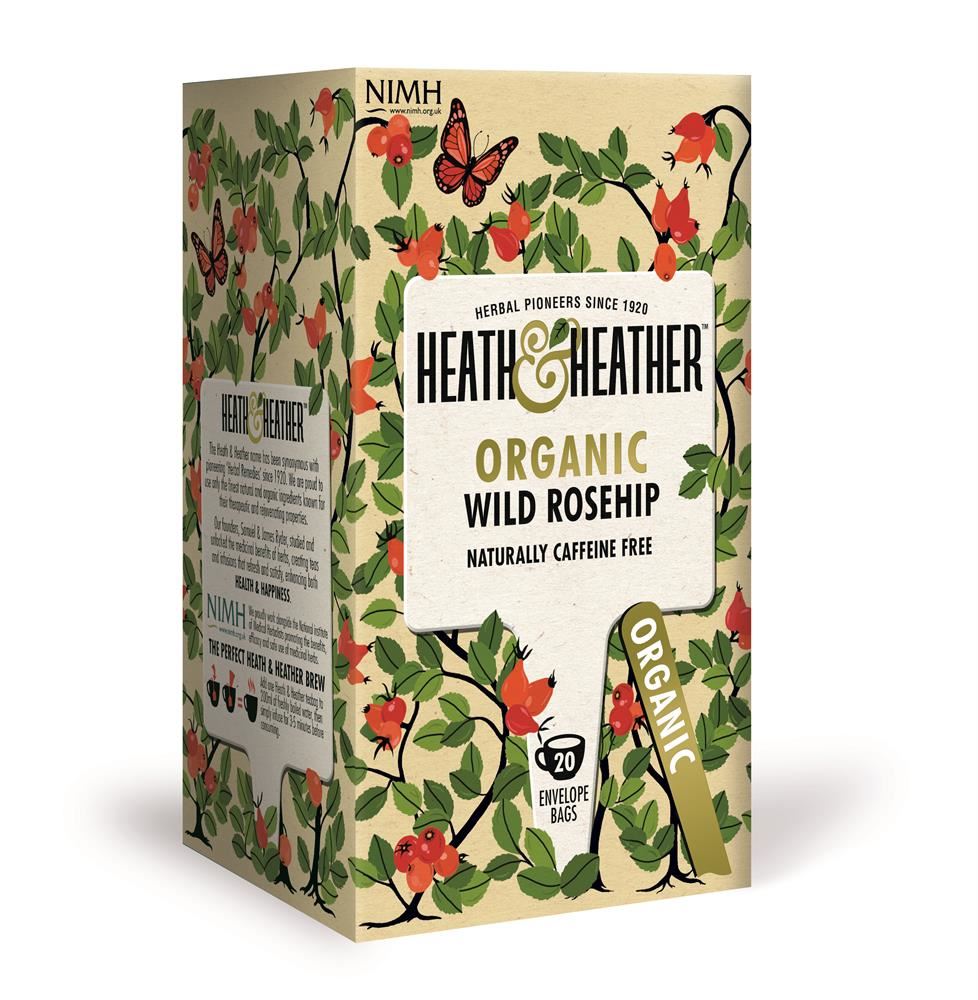 Heath And Heather Organic Wild Rosehip 20 Bags