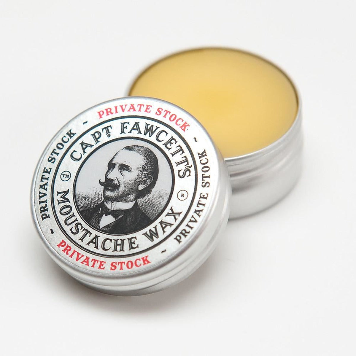 Captain Fawcett's Private Stock Moustache Wax 15ml Tin