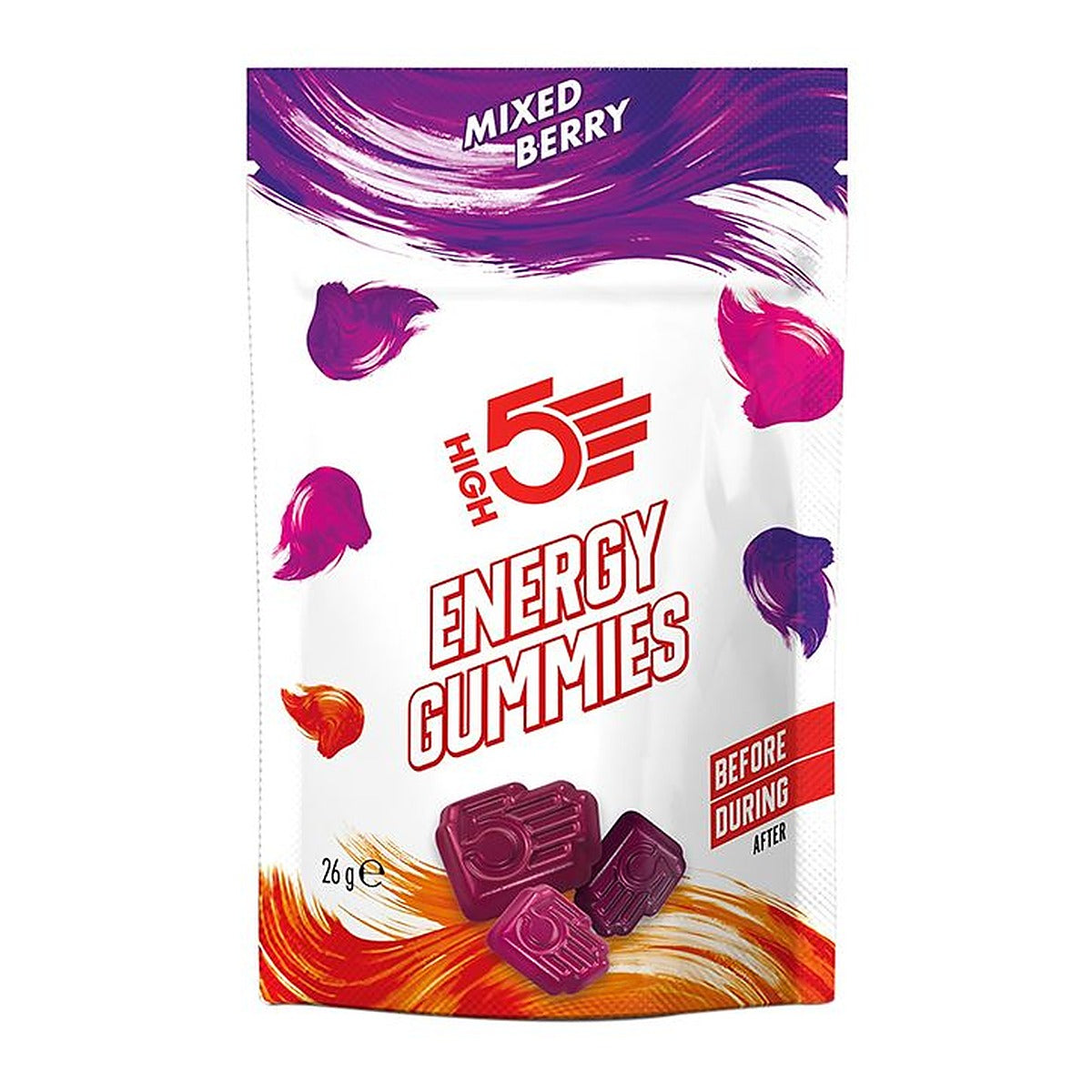 High 5 Energy Gummies 26g Mixed Berries Flavour - Pack of 5