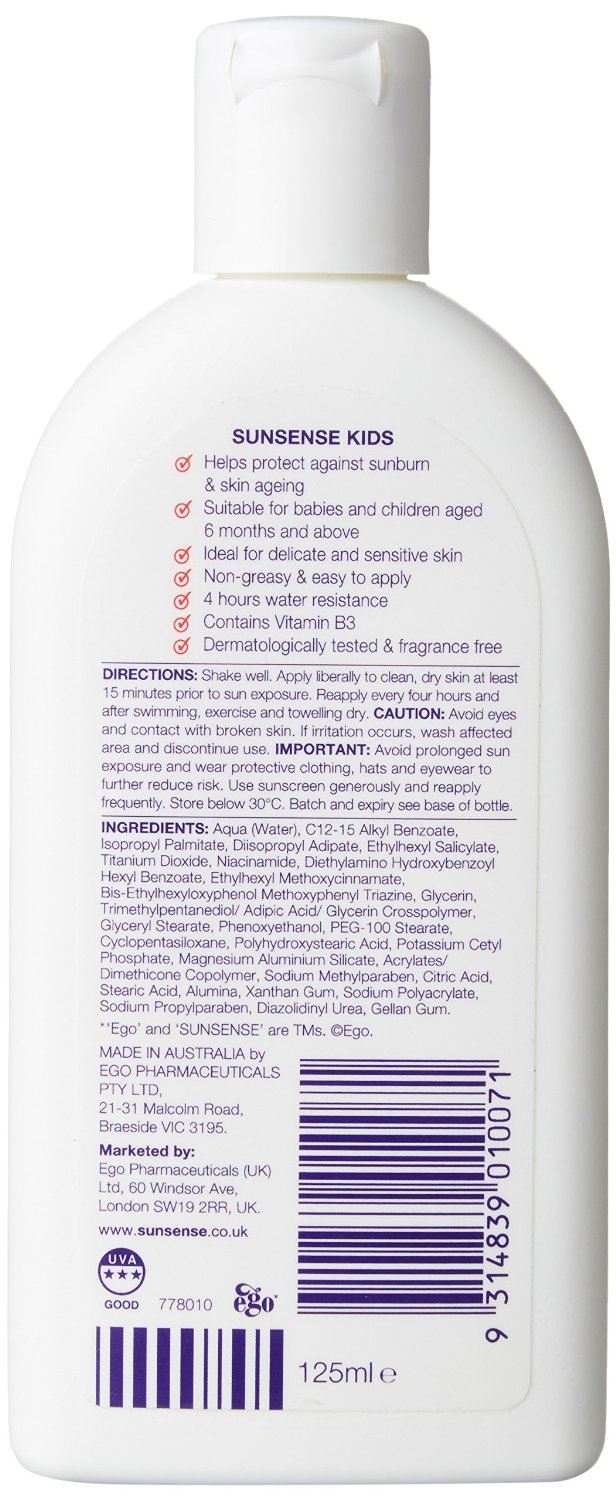 SunSense SPF 50 Plus Kids Sunscreen, 125 ml