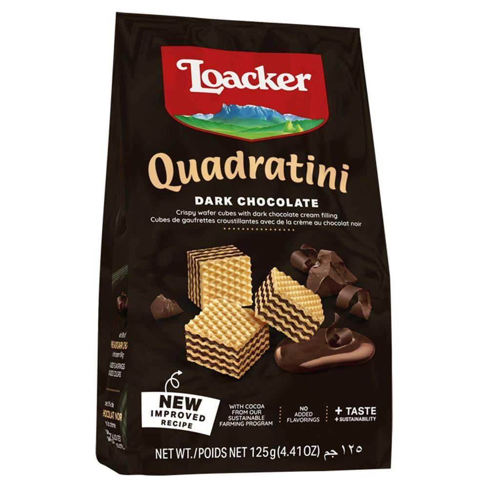Loacker Dark Chocolate Quadratini 125g - 6 Pack