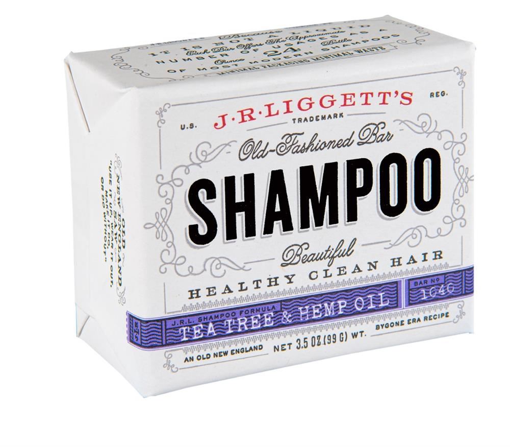 JR Liggetts Tea Tree & Hemp Oil Shampoo Bar 99g