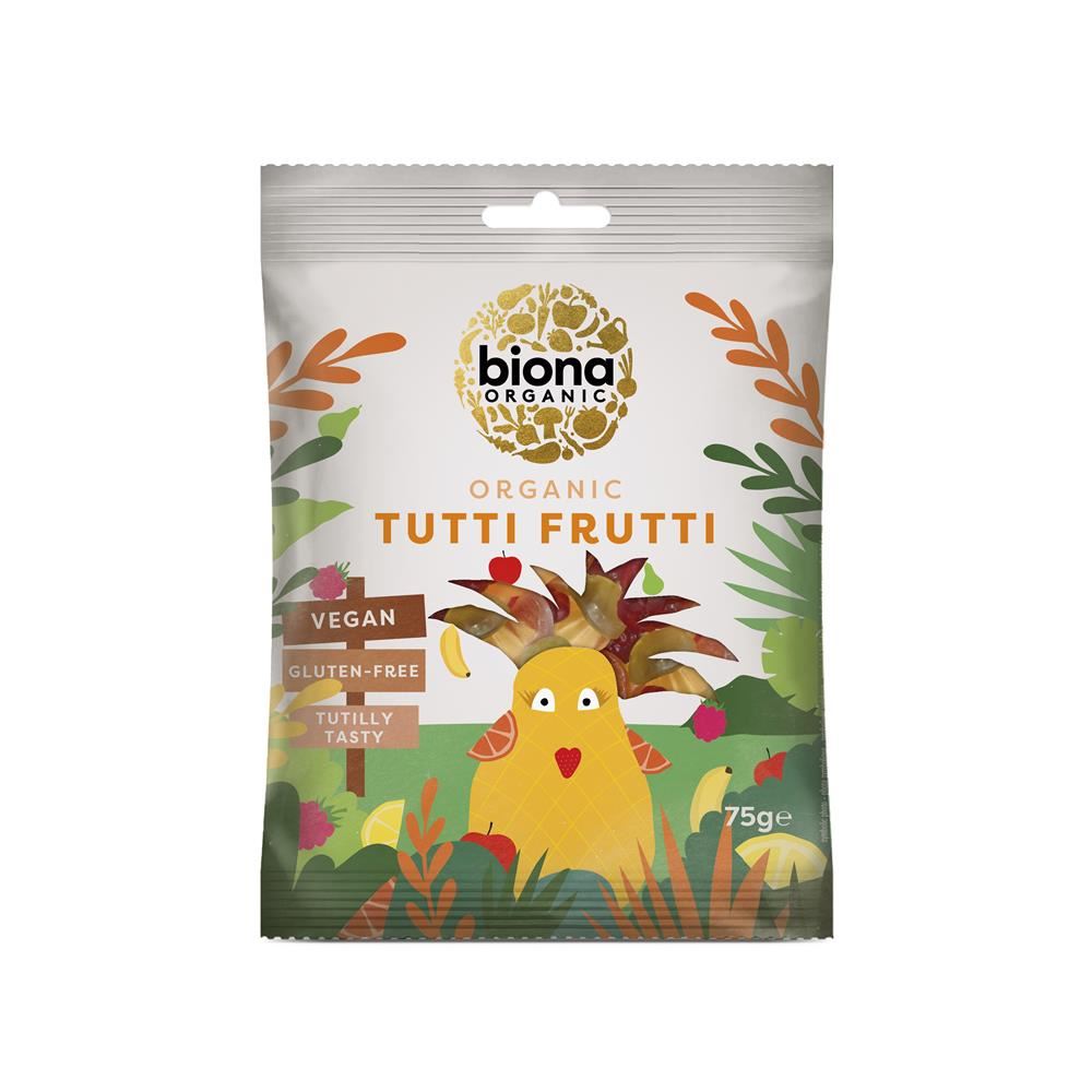 Biona Organic Tutti Frutti Wine Gums 75g