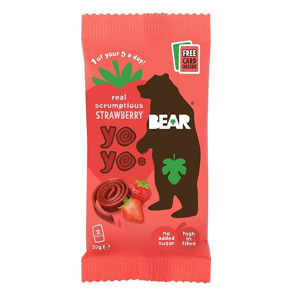 BEAR Strawberry Yoyo 20g - 18 Pack
