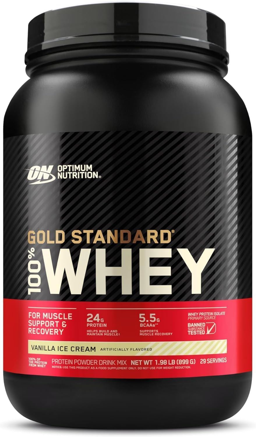 Optimum Nutrition Gold Standard 100% Whey Protein Powder - 900g/2.2kg/4.5kg