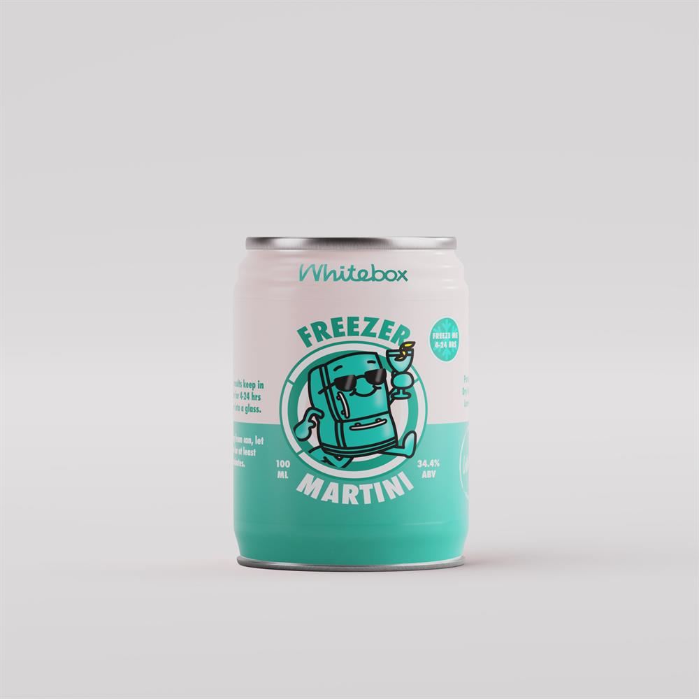 Whitebox Cocktails Gin Martini Canned Cocktail 34.4% ABV 100ml