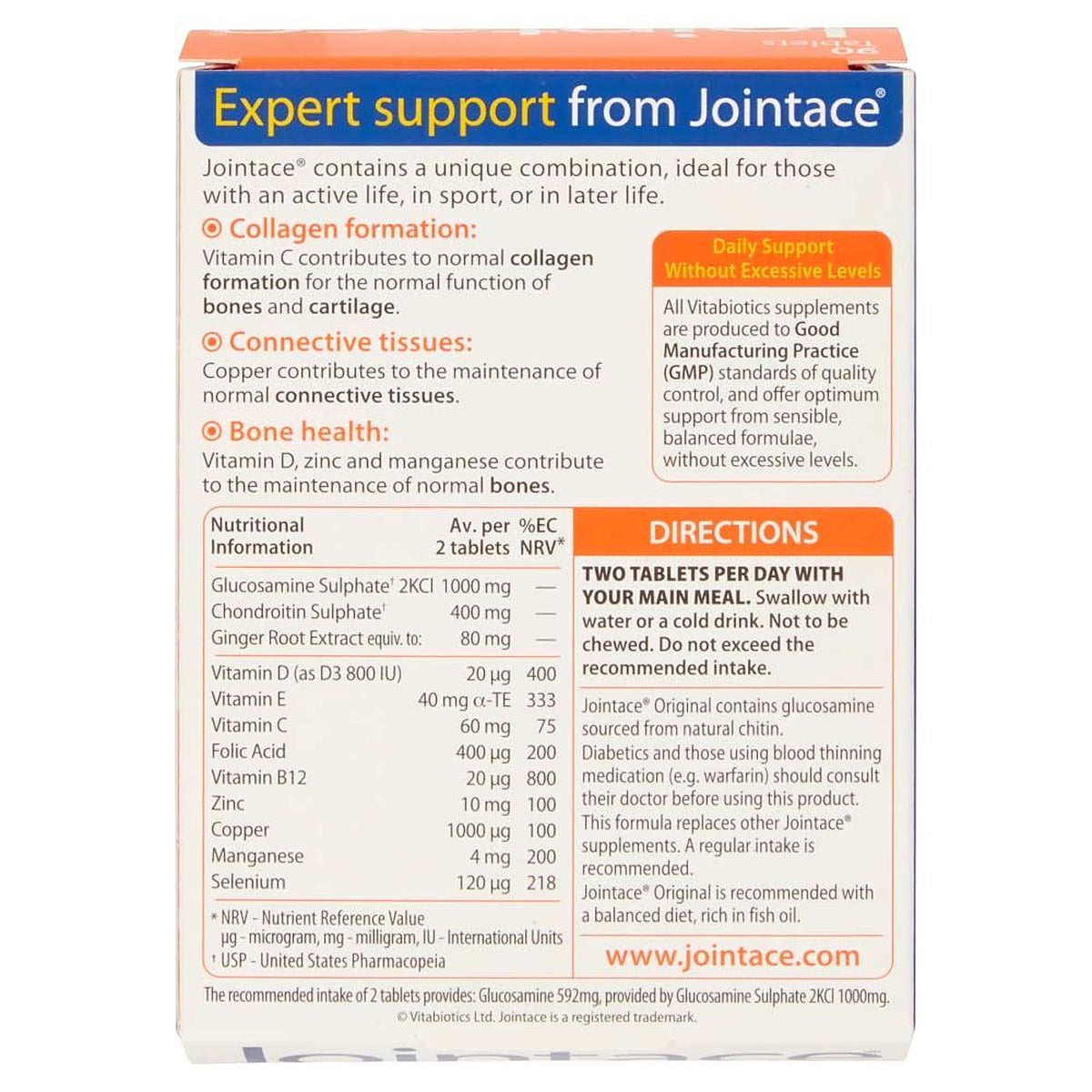 Vitabiotics Jointace Original - 90 Tablets - image 4