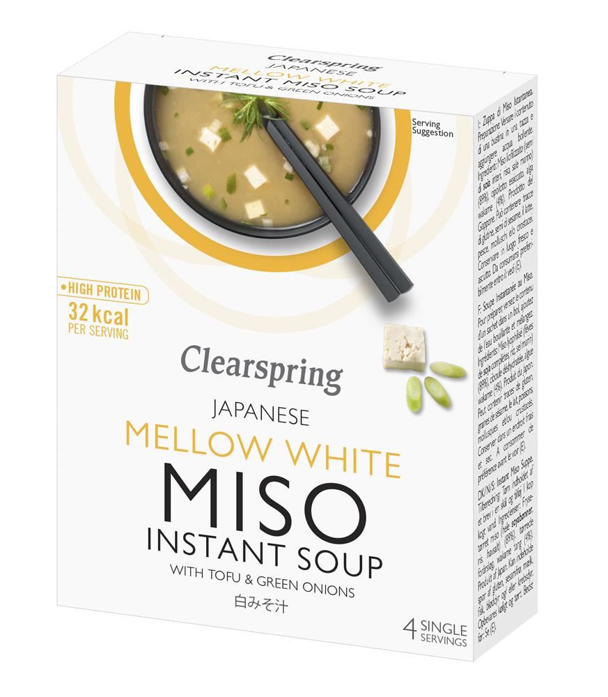 Clearspring Instant Miso Soup Mellow White with Tofu 40g