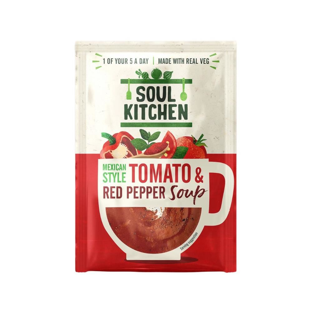 Soul Kitchen Mexican Tomato & Red Pepper Instant Soup 25g - 12 Pack