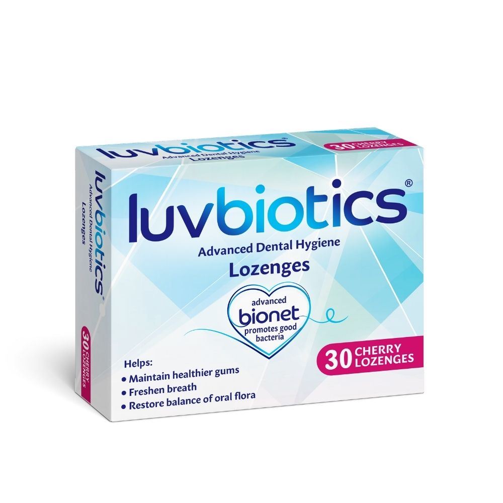 Luvbiotics Probiotic Dental Lozenges Cherry Flavour 30 Tablets
