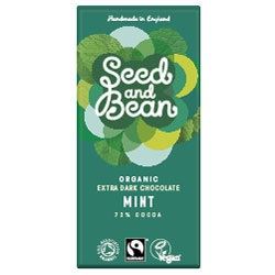 Seed & Bean Org Extra Dark Mint Bar 75g