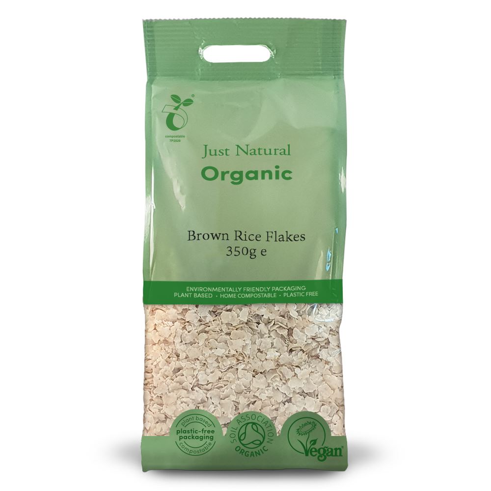 Just Natural Organic Organic Brown Rice Flakes 350g