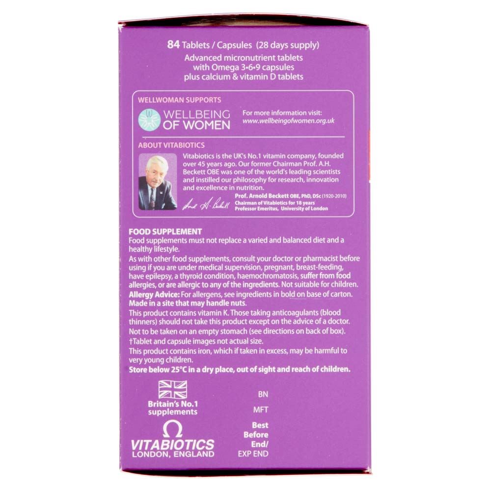 Vitabiotics Wellwoman Max - 84 Tablets/Capsules