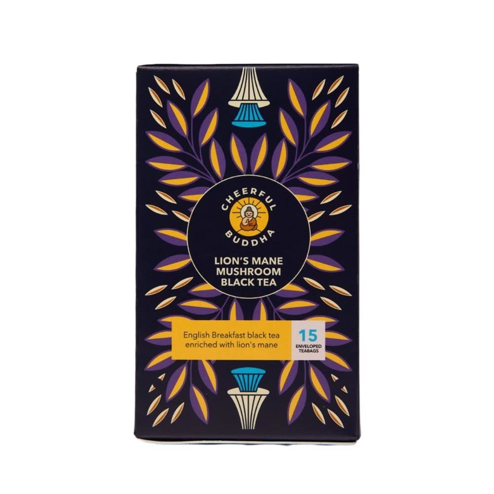 Cheerful Buddha Lion's Mane Black Tea 15 bags