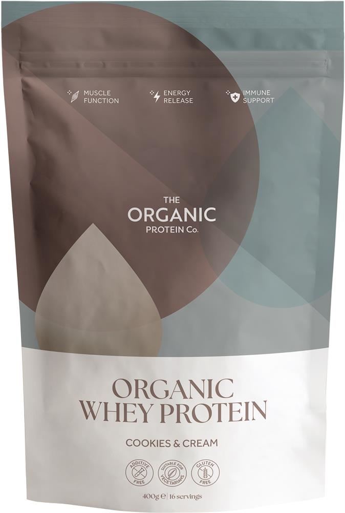 The Organic Protein Co Cookies & Cream Organic Whey Protein Powder 1.2kg