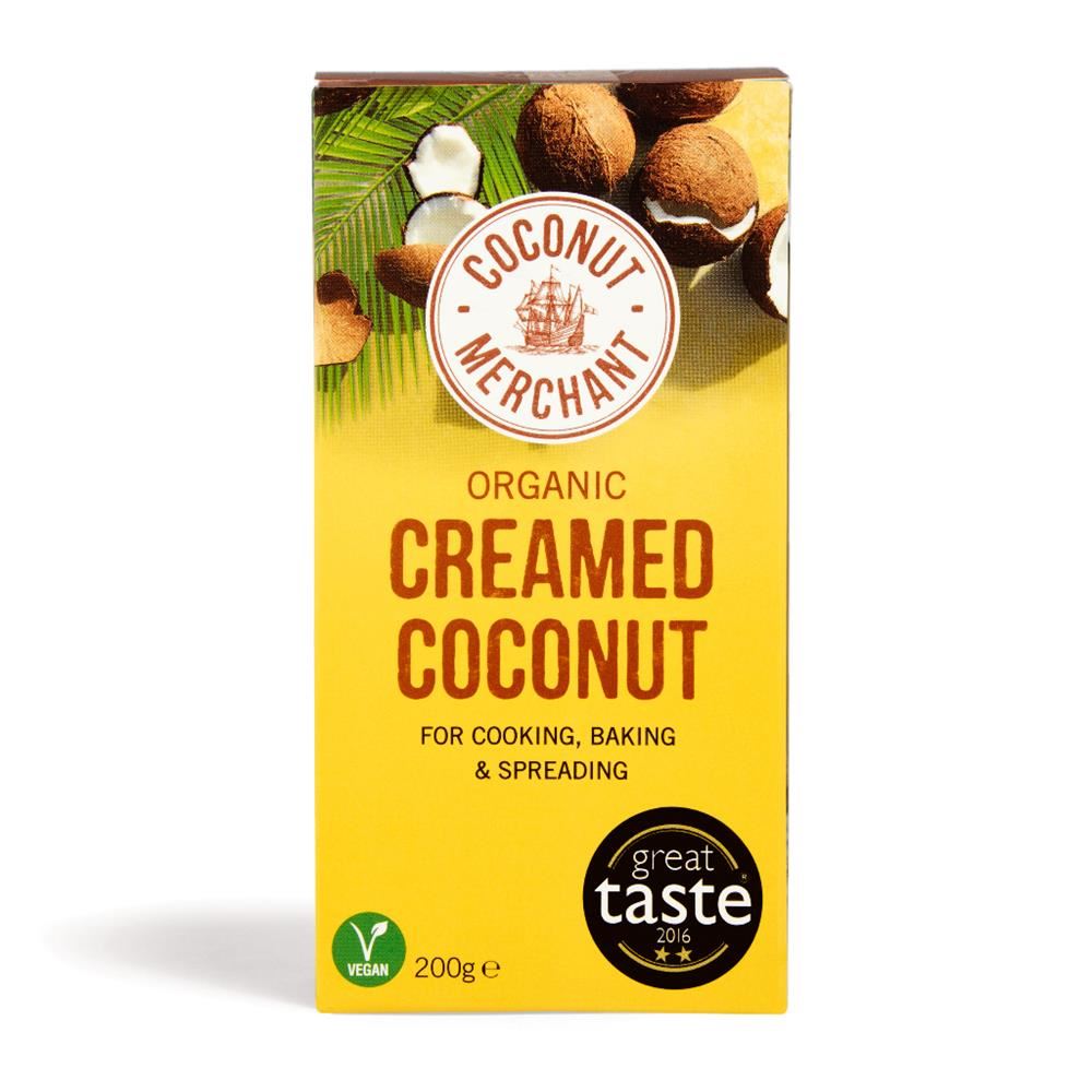 Coconut Merchant Organic Creamed Coconut Block 200g - 12 Pack
