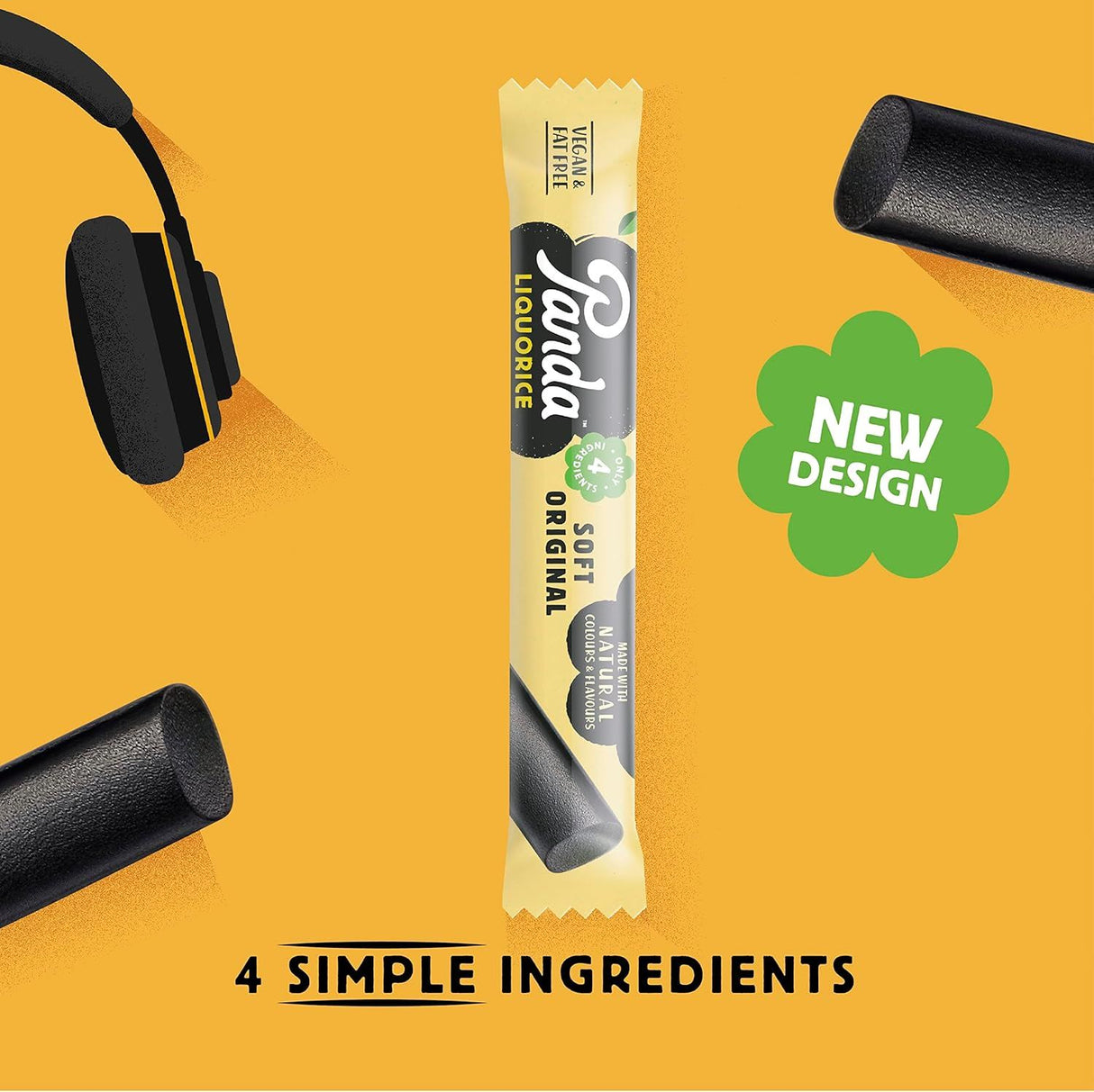 Panda Natural Liqourice Bar 32g - Pack of 4