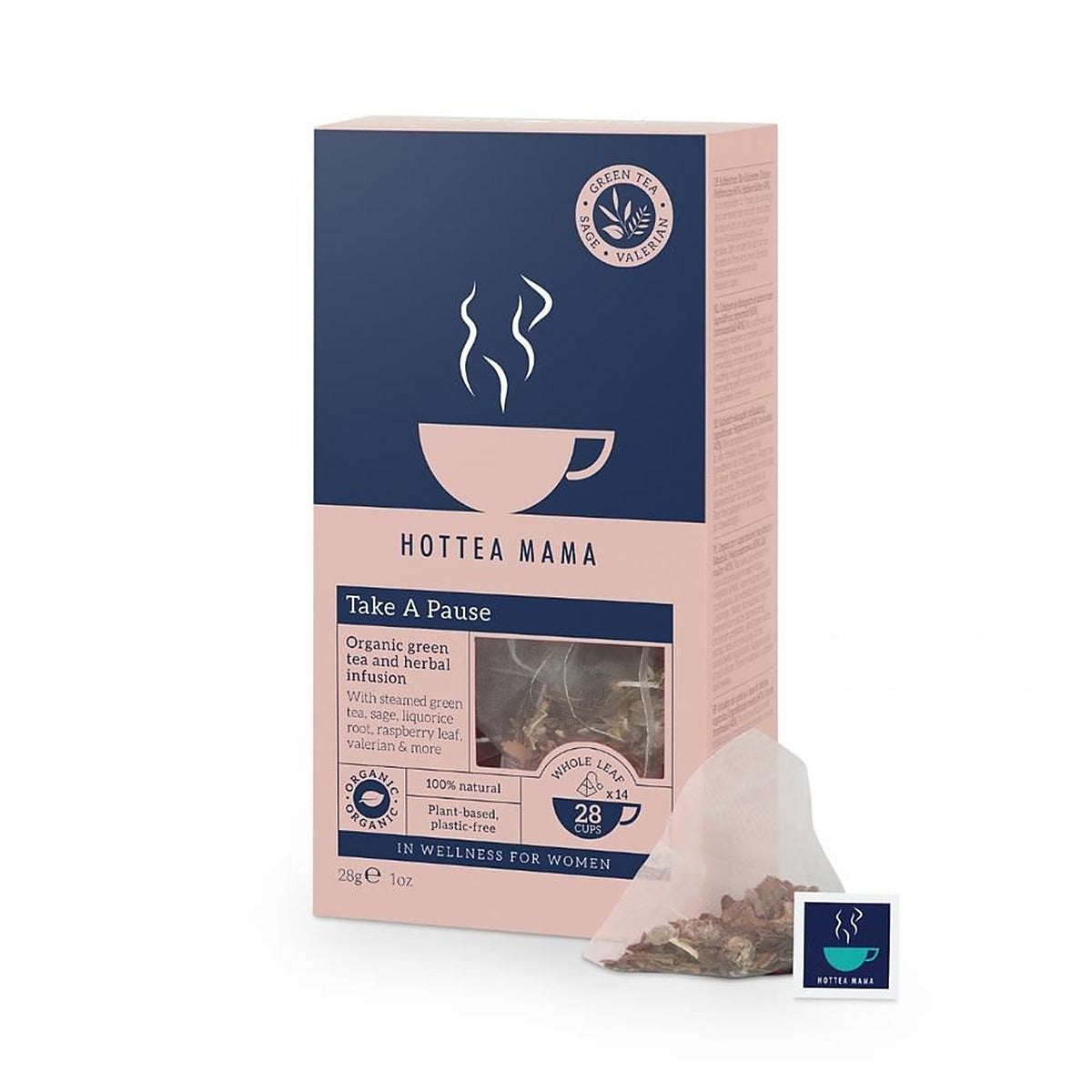 HotTea Mama Organic green and herbal tea to support menopause 14 bags