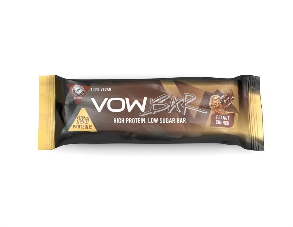 Vow Nutrition Vow Bar Peanut Crunch Vegan High-Protein Chocolate Snack 48g