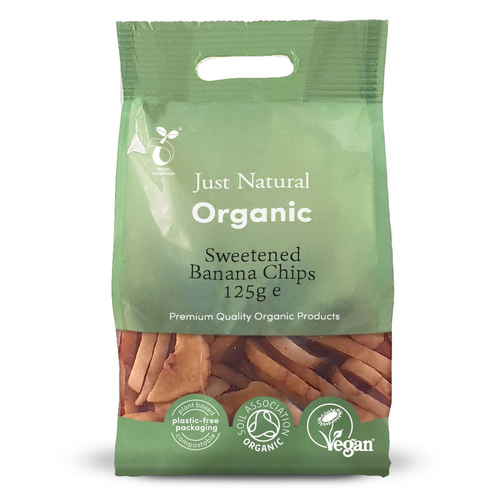 Just Natural Organic Organic Banana Chips 125g