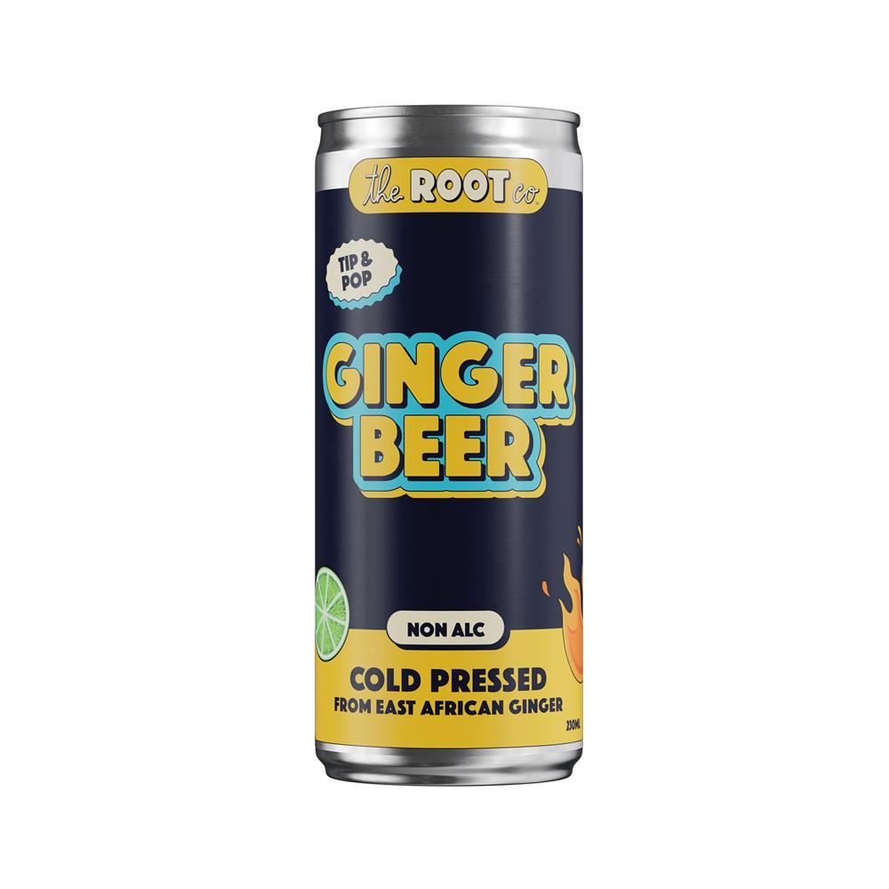 The Root Co Natural Ginger Beer from Cold-Pressed East African Ginger 230ml
