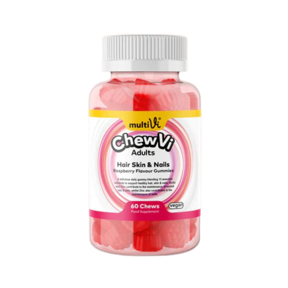 MultiVi Hair Skin & Nails Gummies Raspberry Flavour 60 gummies