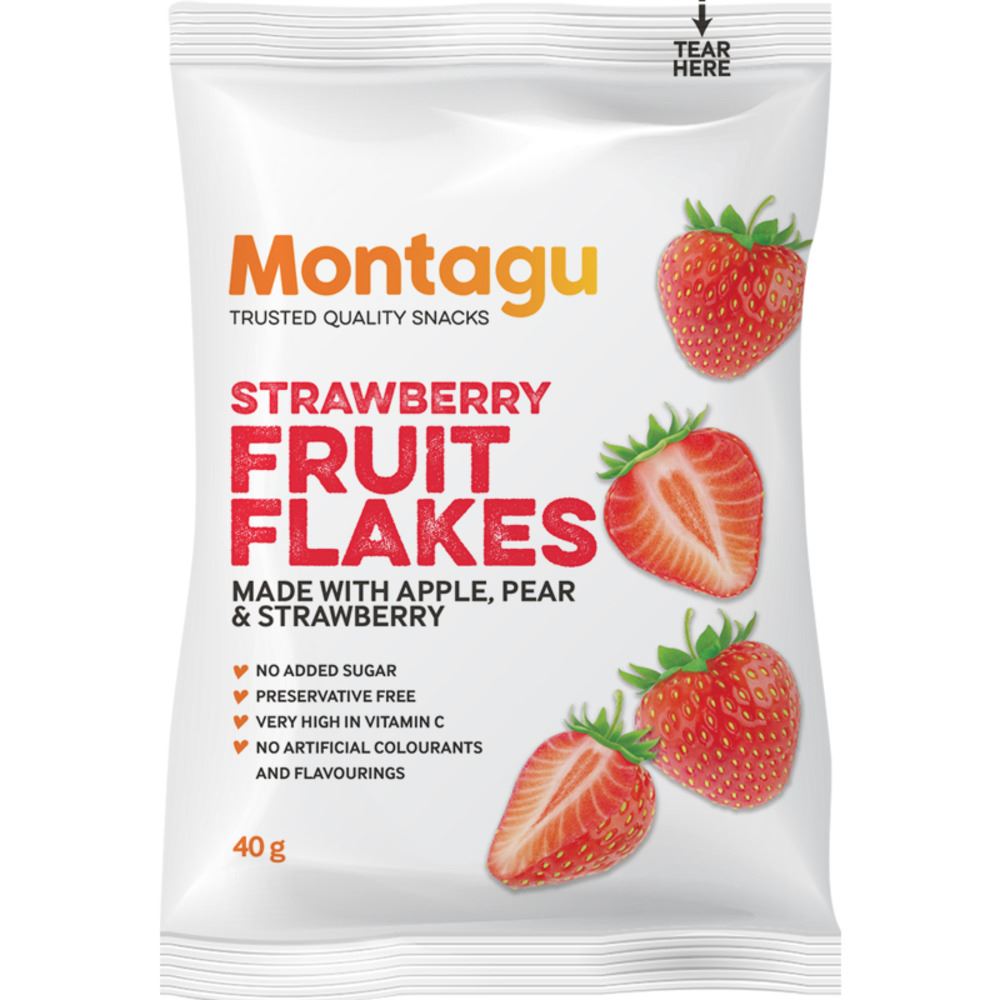 Montagu Strawberry Fruit Flakes 30g