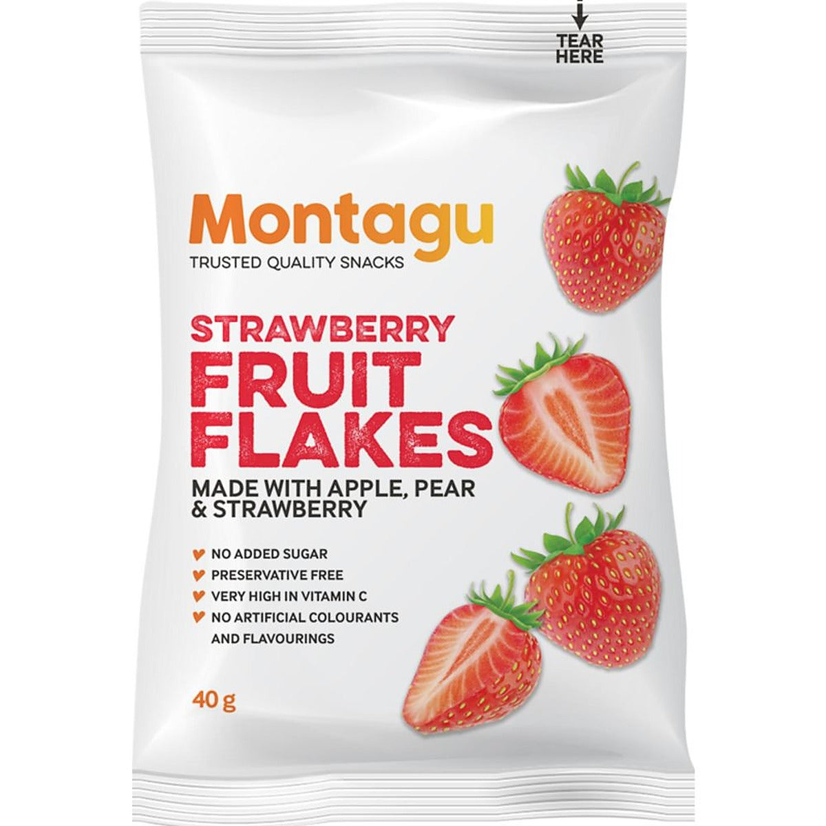 Montagu Strawberry Fruit Flakes 30g