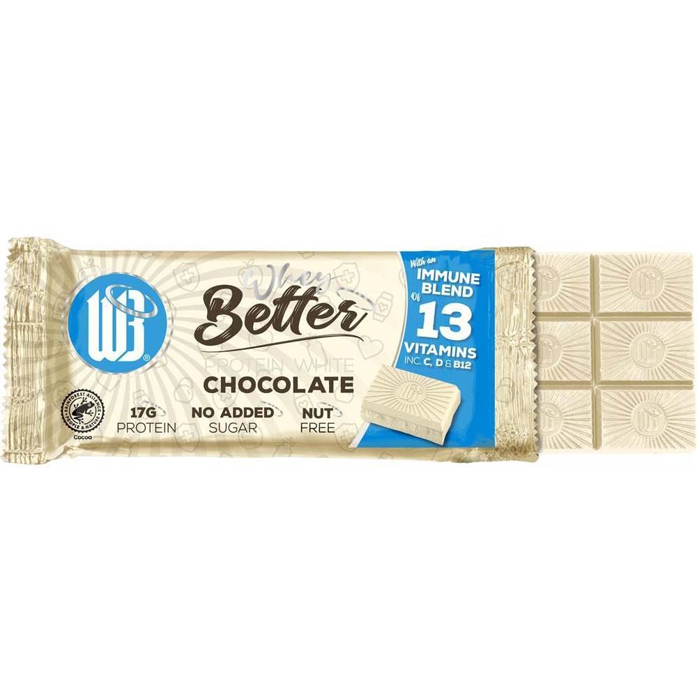 WheyBetter Protein White Chocolate Bar 75g - 12 Pack