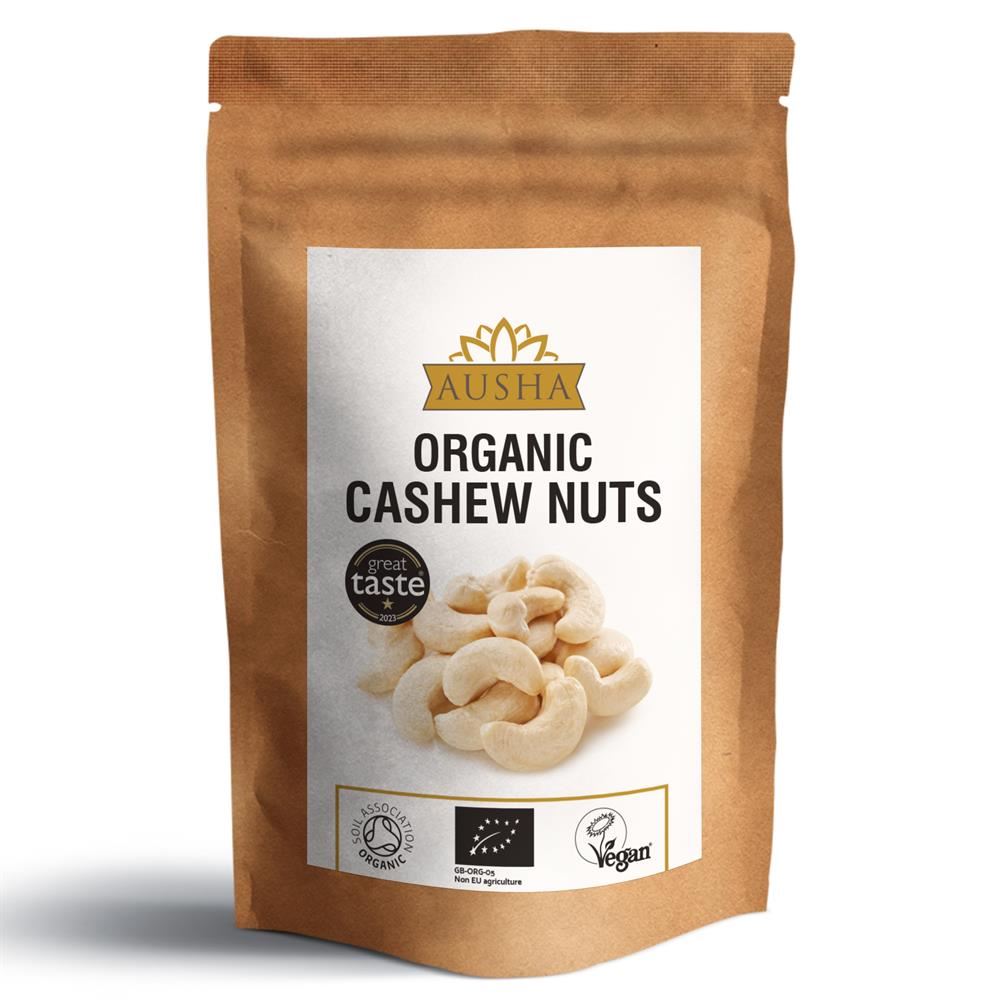 AUSHA Organic Cashew Nuts Whole 200g