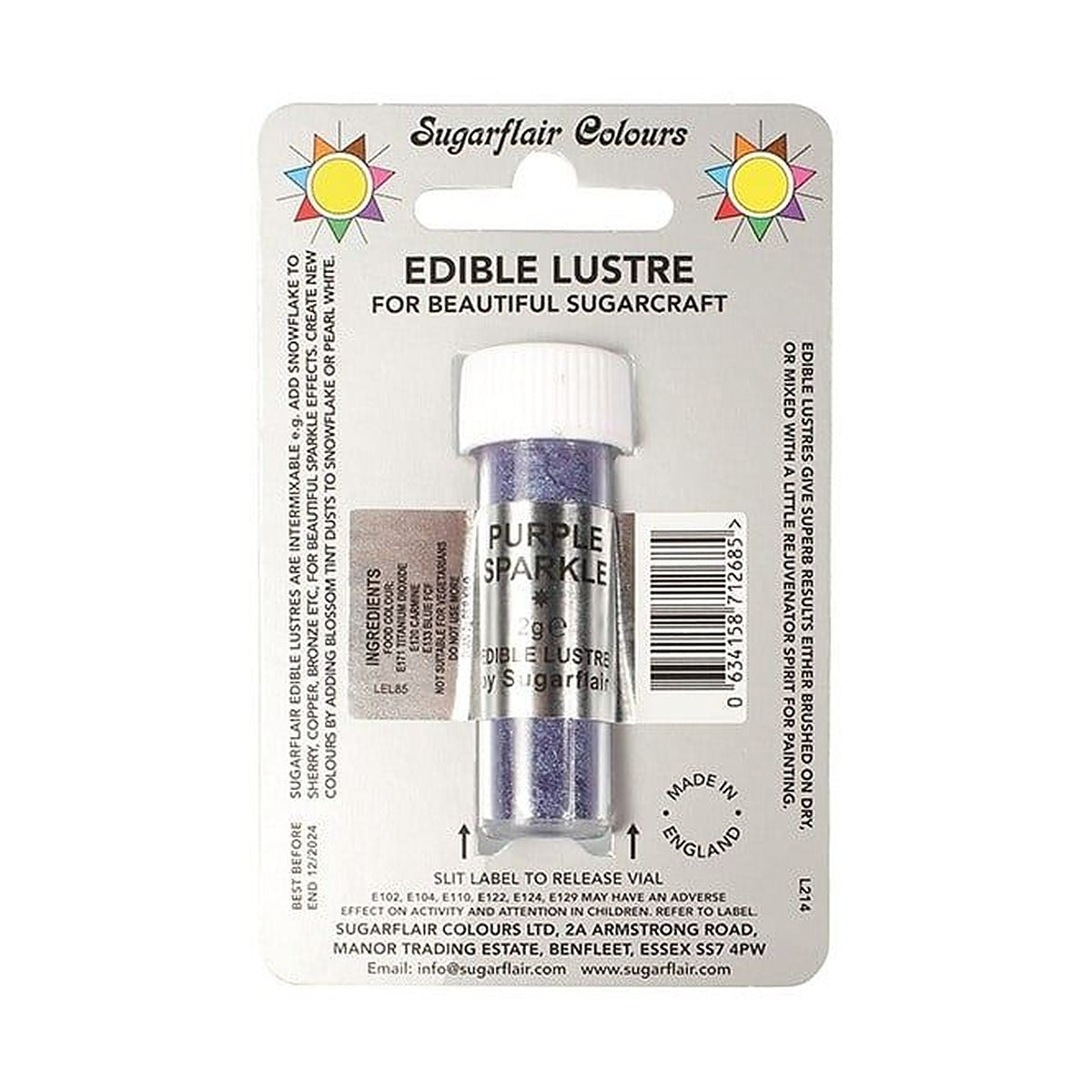 Sugarflair Edible Lustre - 2g All Shades - image 40