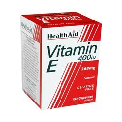 HealthAid Vitamin E 400iu Natural 60 Vegicaps