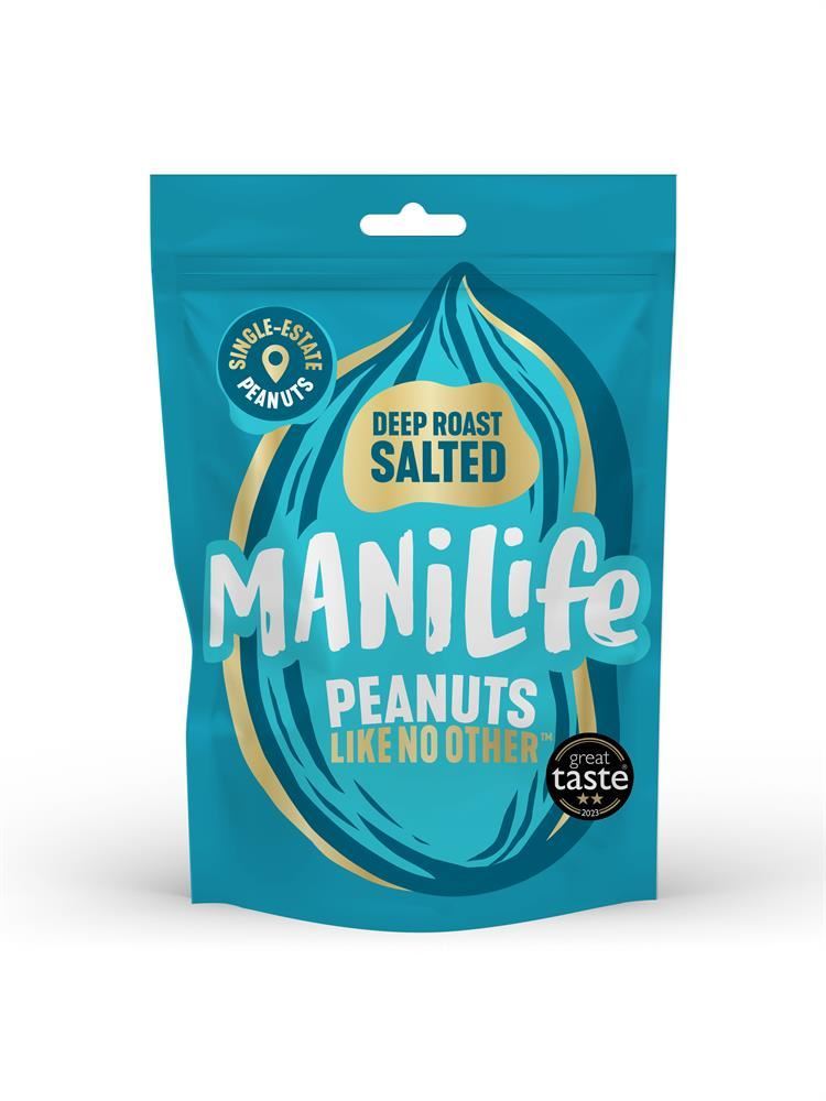 Manilife Deep Roast Salted Peanuts 75g - 8 Pack