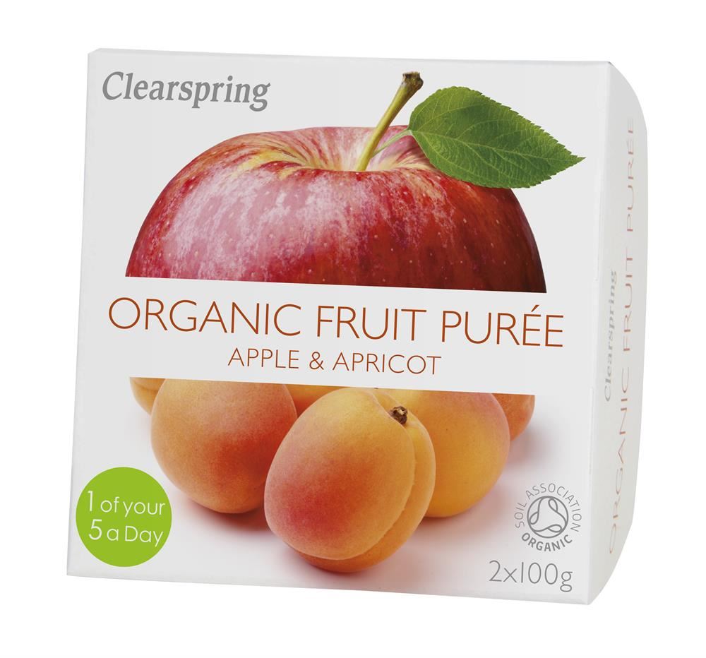 Clearspring Organic Fruit Puree Apple/Apricot (2x100g)