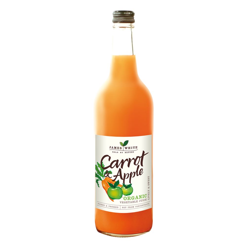 James White Organic Apple & Carrot Juice 750ml