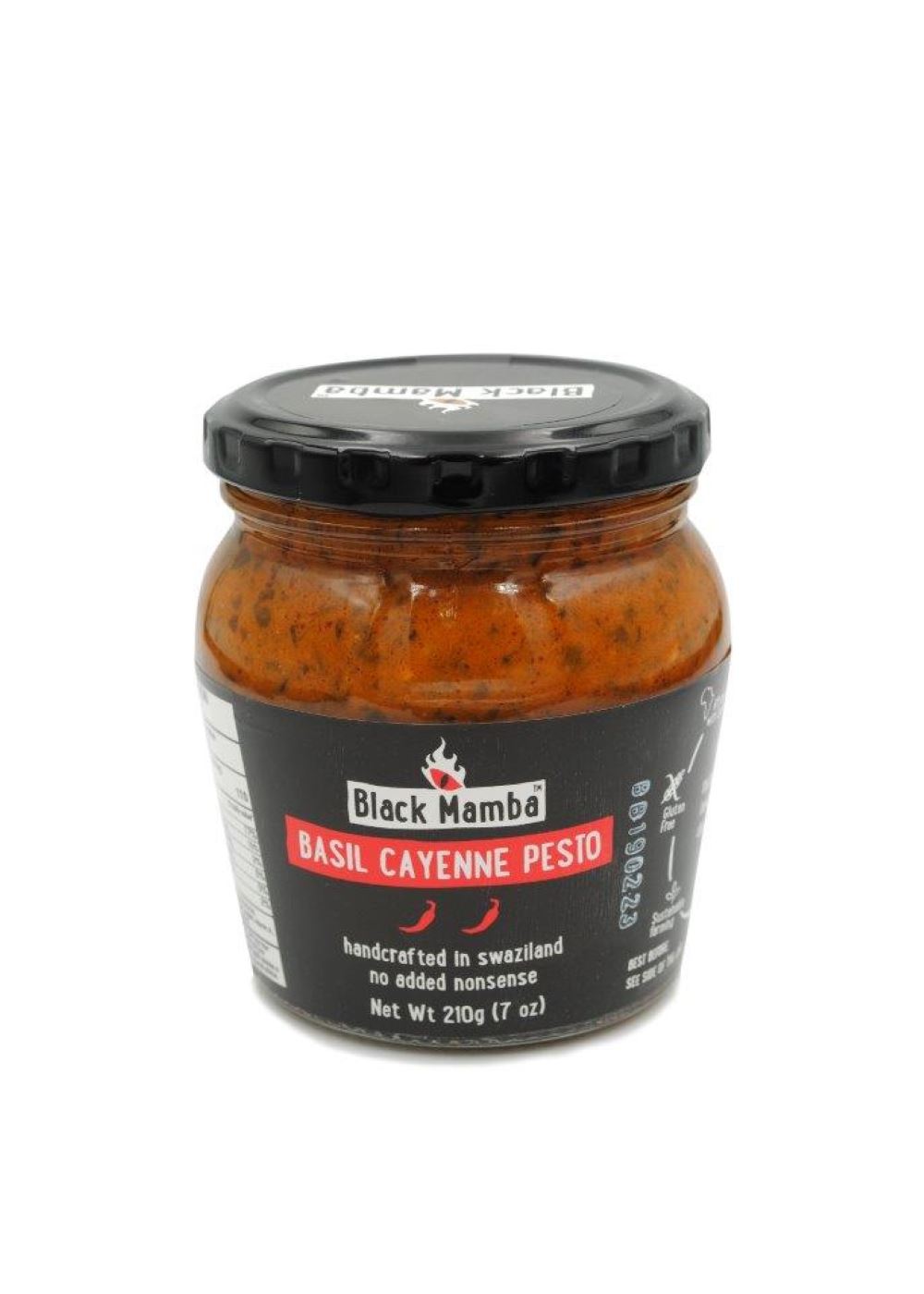 Black Mamba Basil & Cayenne Pesto Medium Hot 210g