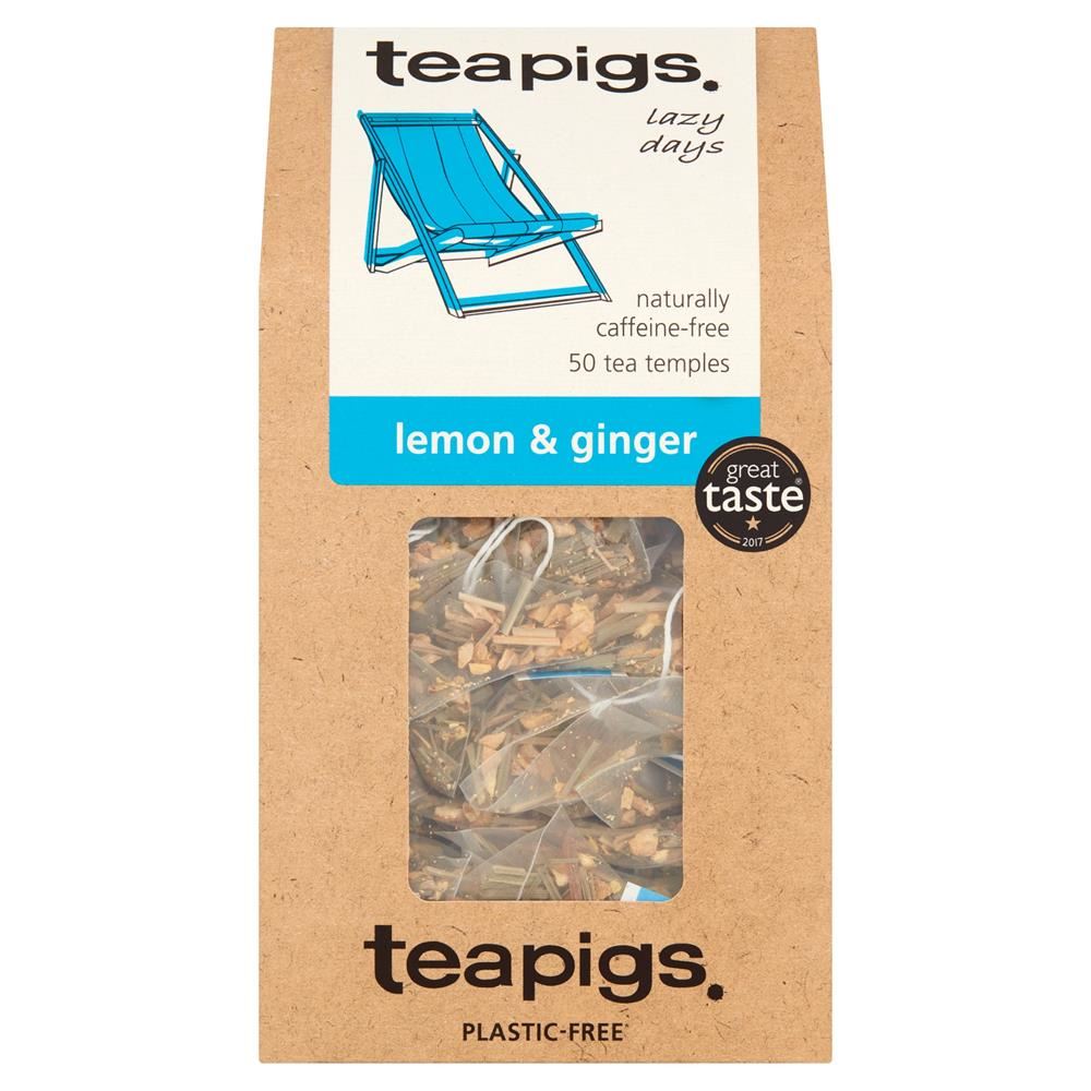 Teapigs lemon & ginger 50 tea temples