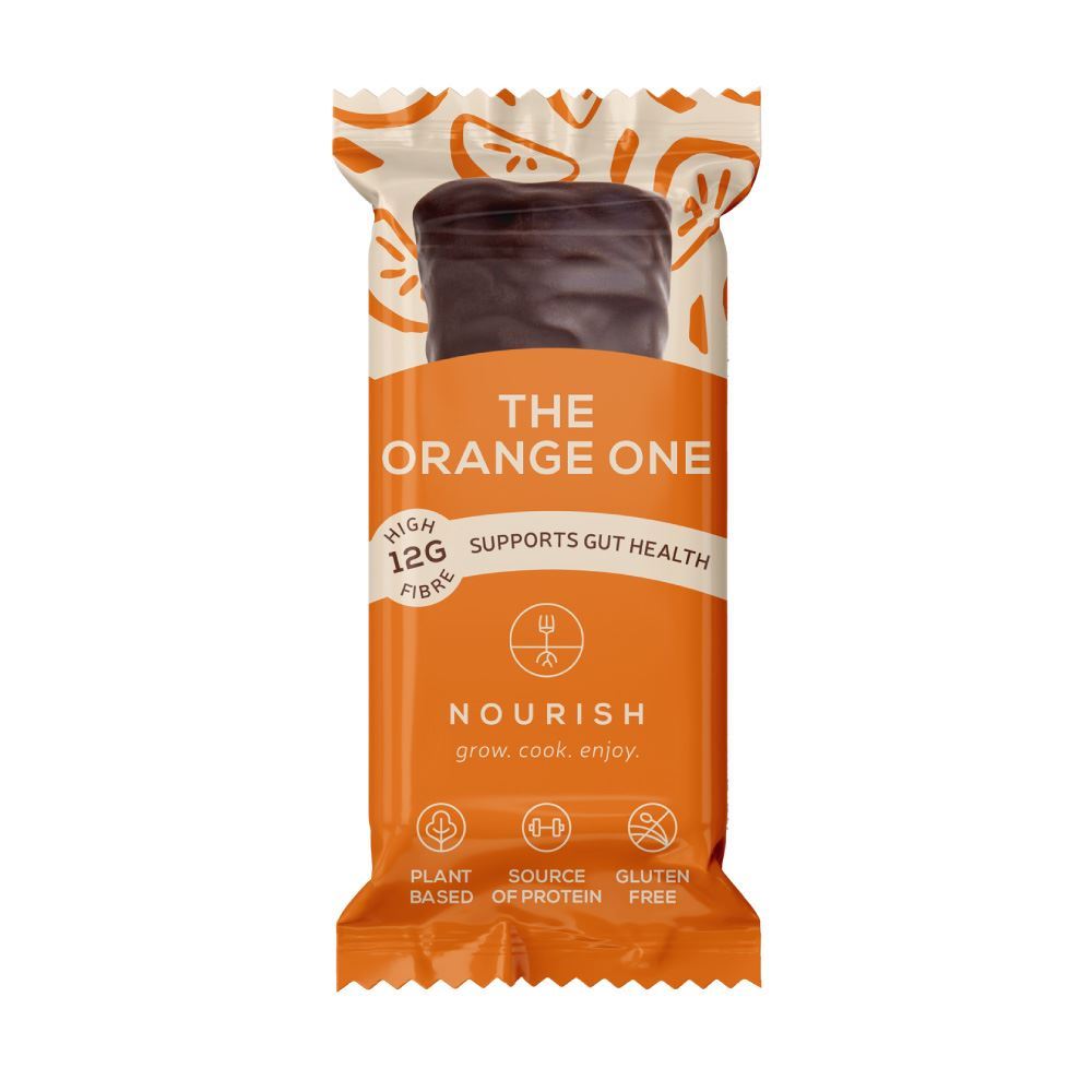 Nourish Grow Cook Enjoy The Orange One - Chocolate Coconut Brownie 50g - 14 Pack