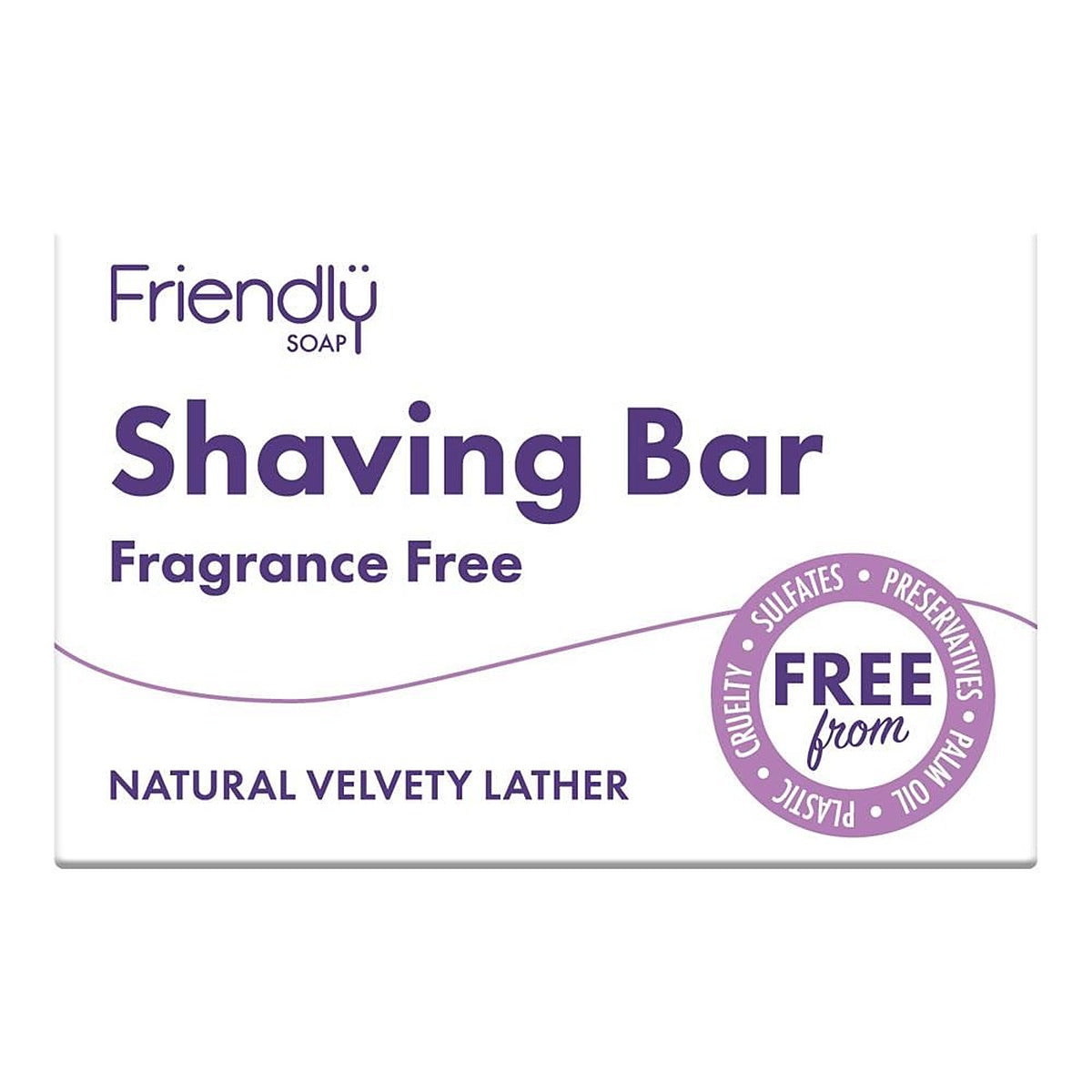 Friendly Soap Shaving Bar - Fragrance Free 95g