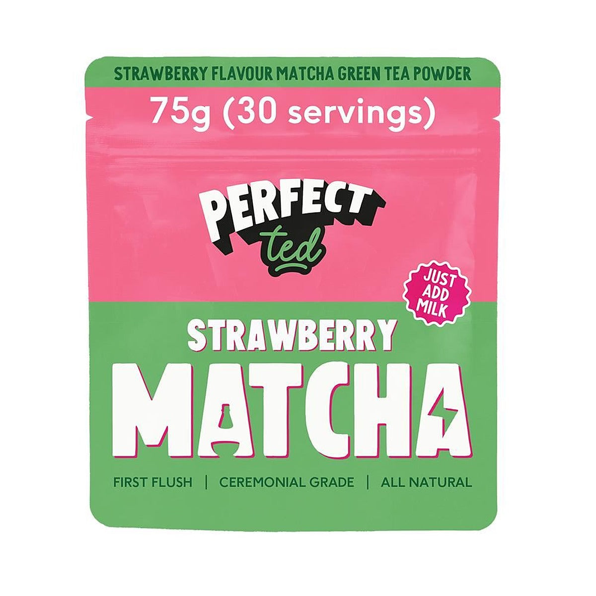 PerfectTed Matcha Powder Strawberry 75g