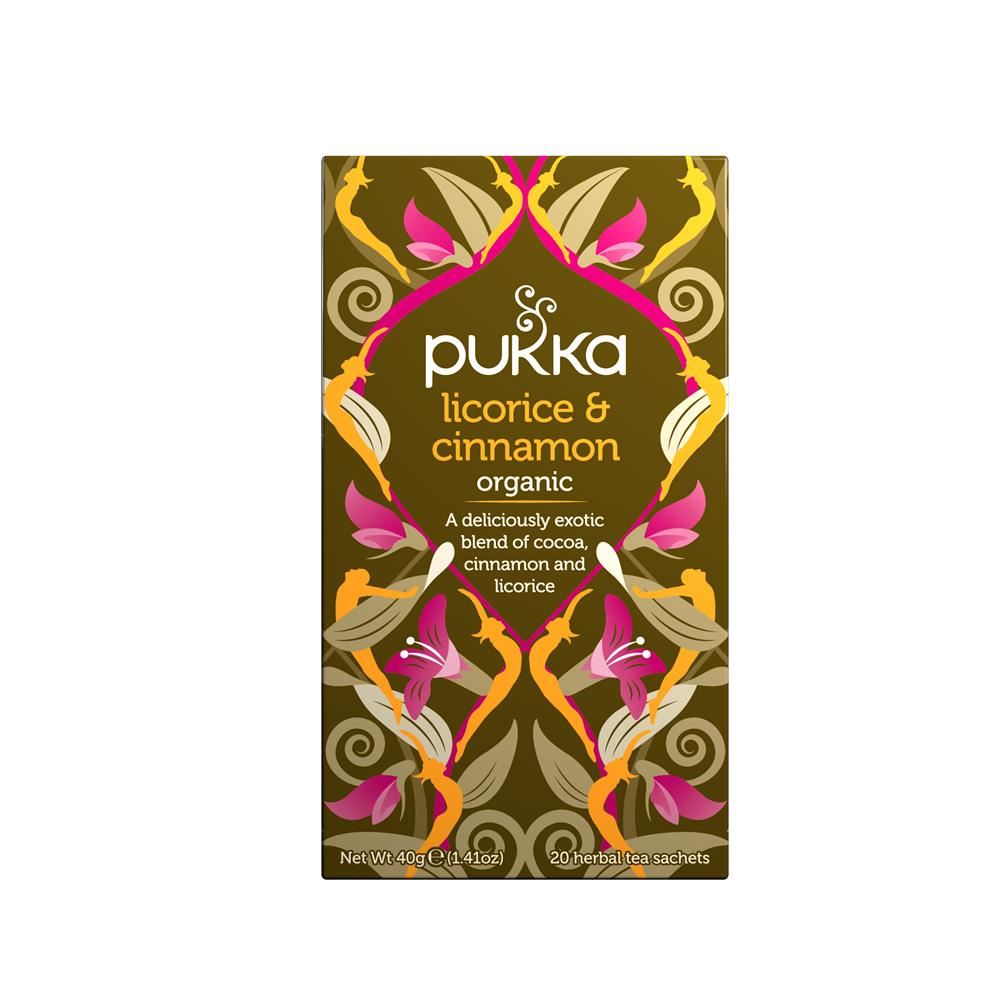 Pukka Herbs Organic Licorice & Cinnamon Herbal Tea x 20 sachets